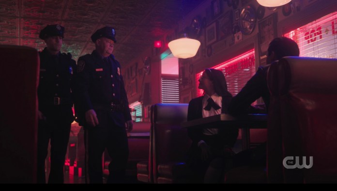 The Riverdale police pick up young Hiram