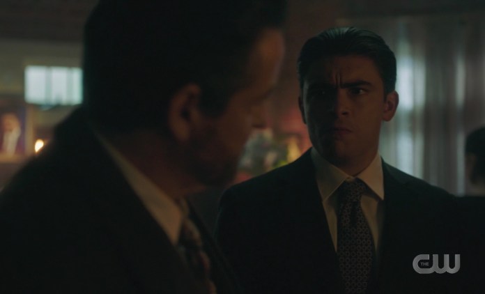 Hiram's eyes say Vito's days in Riverdale are numbered