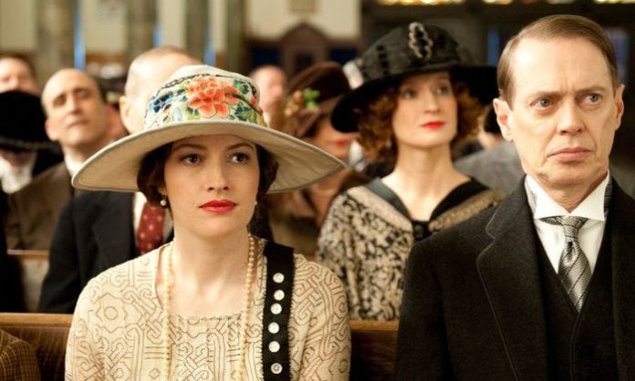 Nucky Thompson (Steve Buscemi) and Margaret Thompson (Kelly Macdonald) in one of HBO's most underrated gems